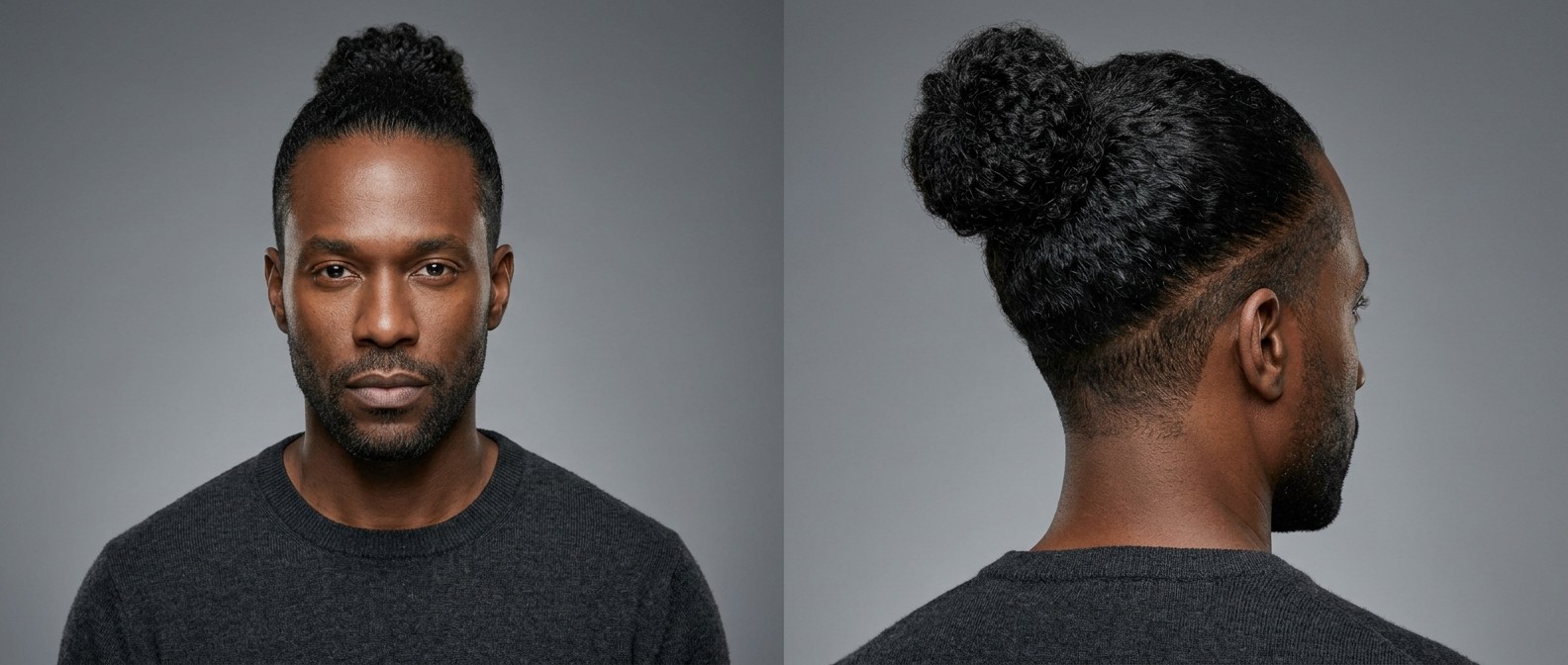 Chignon homme